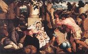 BASSANO, Jacopo Adoration of the Shepherds ss Norge oil painting reproduction